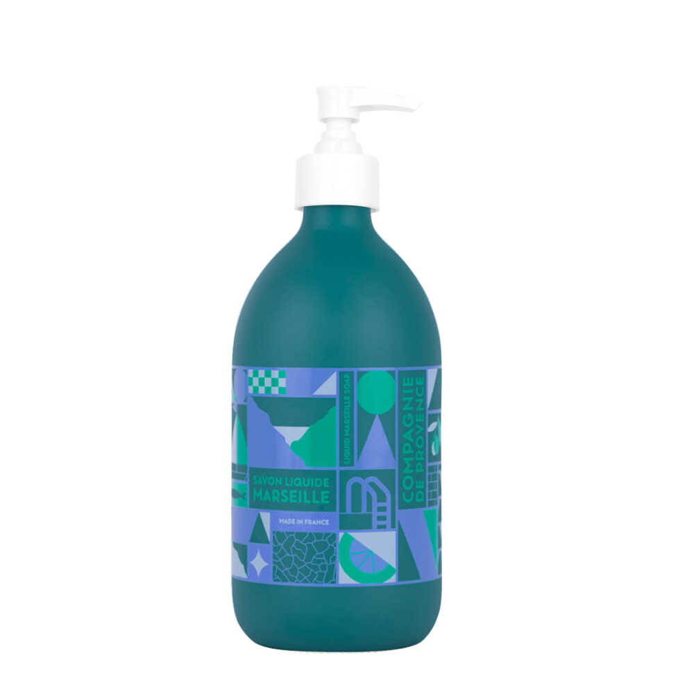La Compagnie De Prov Compagnie De Provence Savon De Marseille Extra Pure Liquid Soap - Verbena Citron Moisturizing Hand And Body Wash 16.7 Fl Oz Glass Pump Bottle