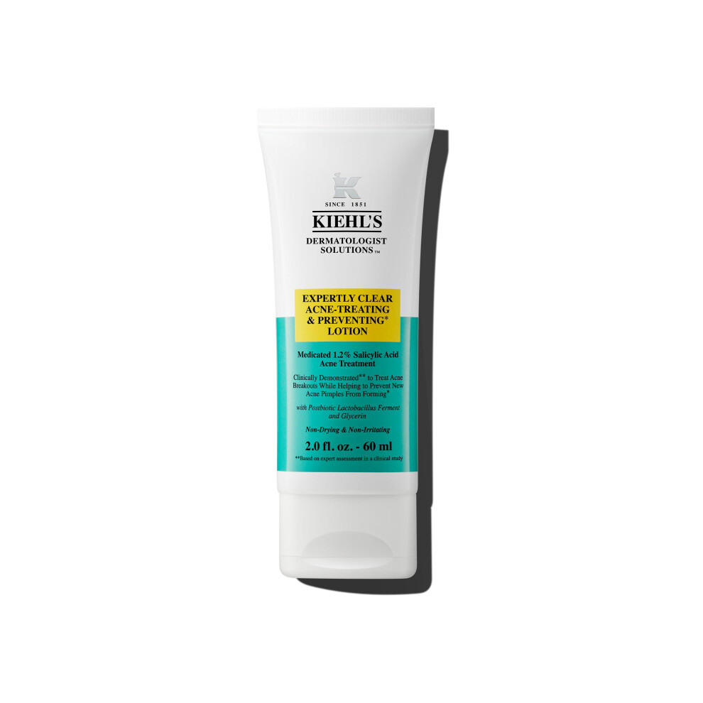 Kiehl's Expertly Clear Moisturizer with 1.2% Salicylic Acid & 2% Niacinamide  Hydrating Acne Treatment  Fades Post-acne Marks  Corrects Uneven Te