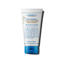 Kiehl's Blue Herbal Acne Cleanser Treatment with Salicylic Acid Foaming Face Wash for Oily & Acne-prone Skin Helps Clear Blackheads & Whitehead