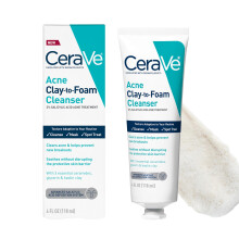 CeraVe Clay Tot Foam Acne Gezichtsreiniger, Salicylzuur & Kaolien Klei Behandeling