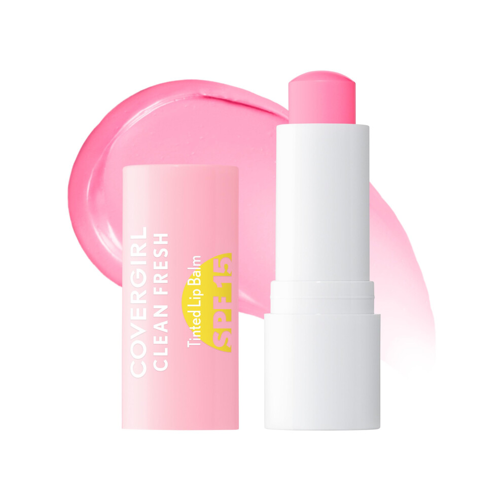 Covergirl Clean Fresh Tintled Lip Balm Spf 15-10 - Vous Me Faites Rougir Avec Un Cran Solaire Min Ral Hydrating Vegan Formula 0,14Oz-image