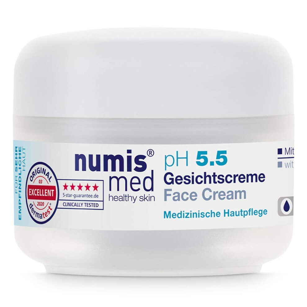 numis med Face Cream pH 5.5 - Skin Soothing Day Cream for Very Sensitive & Sensitive Skin - Vegan Face Care without Silicone  Parabens & Mineral-image-OPC-PHTH5CX-NEW