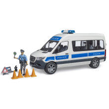 Bruder 02683 MB Sprinter Policyjny pojazd ratowniczy z modulem swietlnym i dzwiekowym