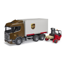 Bruder 03582 Scania Super 560R UPS Transport ciezarowy z wσzkiem widlowym
