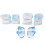 Verstellbares Helm- und Polster-Set für Kinder EPS/ABS 6