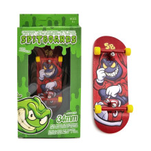 SPITBOARDS 34mm x 96mm Pro Fingerboard Set-Up (Compleet) | Echte Houten Deck | Pro Trucks met Lock-Nuts