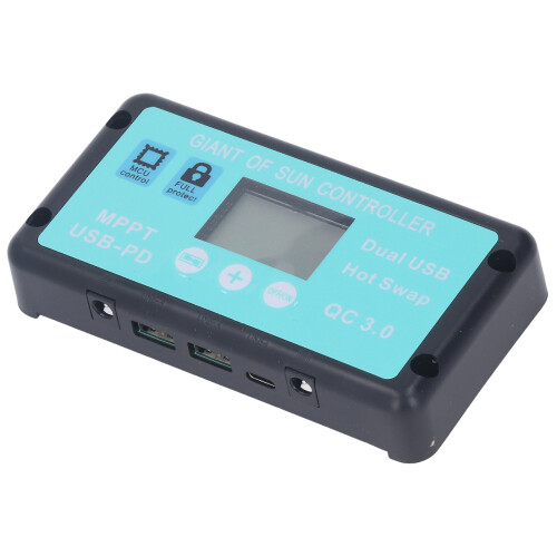 12V/24V MPPT 30 A Aluminium-LCD-Display 13,5  7  2,5 cm 2