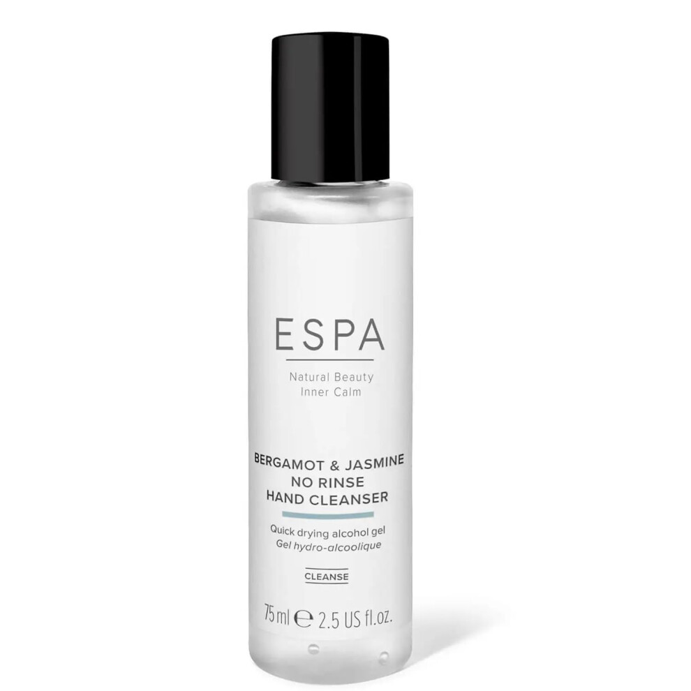 ESPA | Bergamot & Jasmine No Rinse Hand Cleanser | 75ml | 100% Natural Fragrance | Quick-Drying Formulation