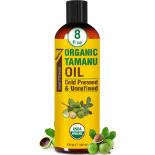 Seven Minerals USDA Bio-Tamanul  groe 8oz (240 ml)  kaltgepresstes und 100 % reines Bio-Tamanul fr Haut, Gesicht, Haare und Ngel  gentechnik-