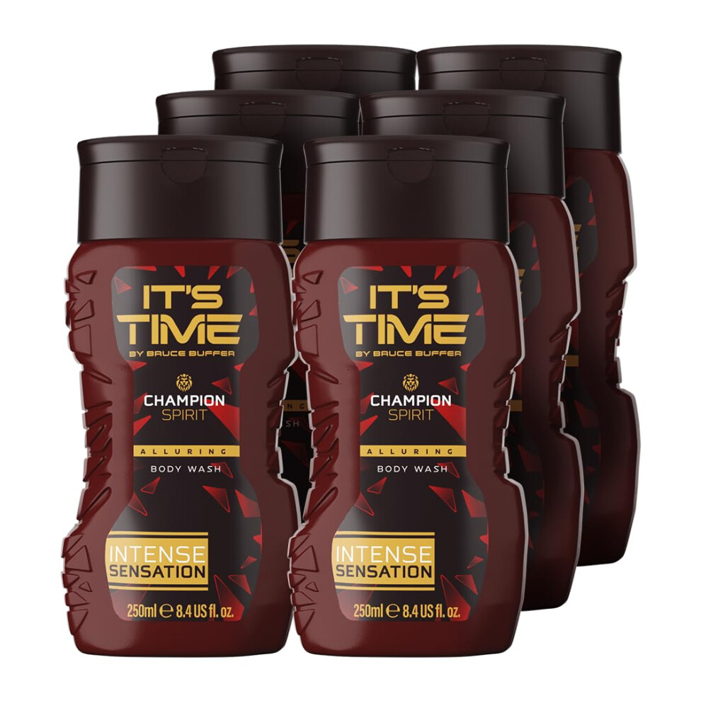 It's Time By Bruce Buffer Body Wash For Men 6.4 fl. oz. (6-Pack) (Warrior Spirit)-image-OPC-PHTH77T-NEW