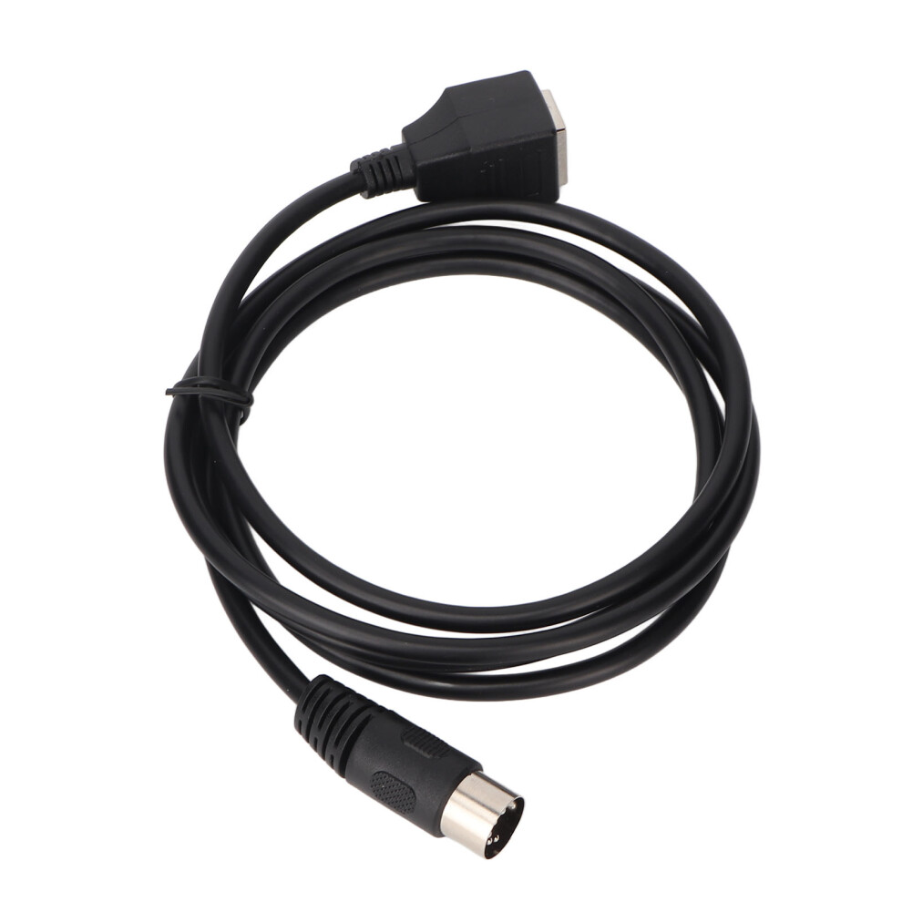 Din 5 Pin To Rj45 Cable 4.9Ft 5 Pin Male To Rj45 Female Plug Din Sound Cable For Ethernet Cables Amplifiers Mixers 8721319348790