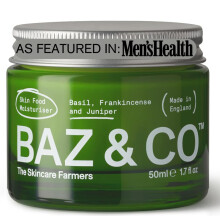 BAZ & CO Skin Food Moisturizer Face Cream for Men 1.7 Fl Oz with Basil  Frankincense and Juniper