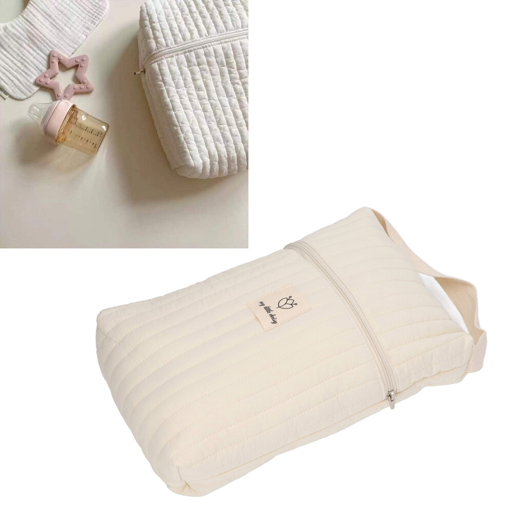 Diaper Bag Organizing Pouch Exquisite Portable Handheld Large Capacity Cotton Diaper Storage Bag Pouch