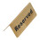 Goldfarbenes Edelstahl-Tischschild 12  5,3 cm 4
