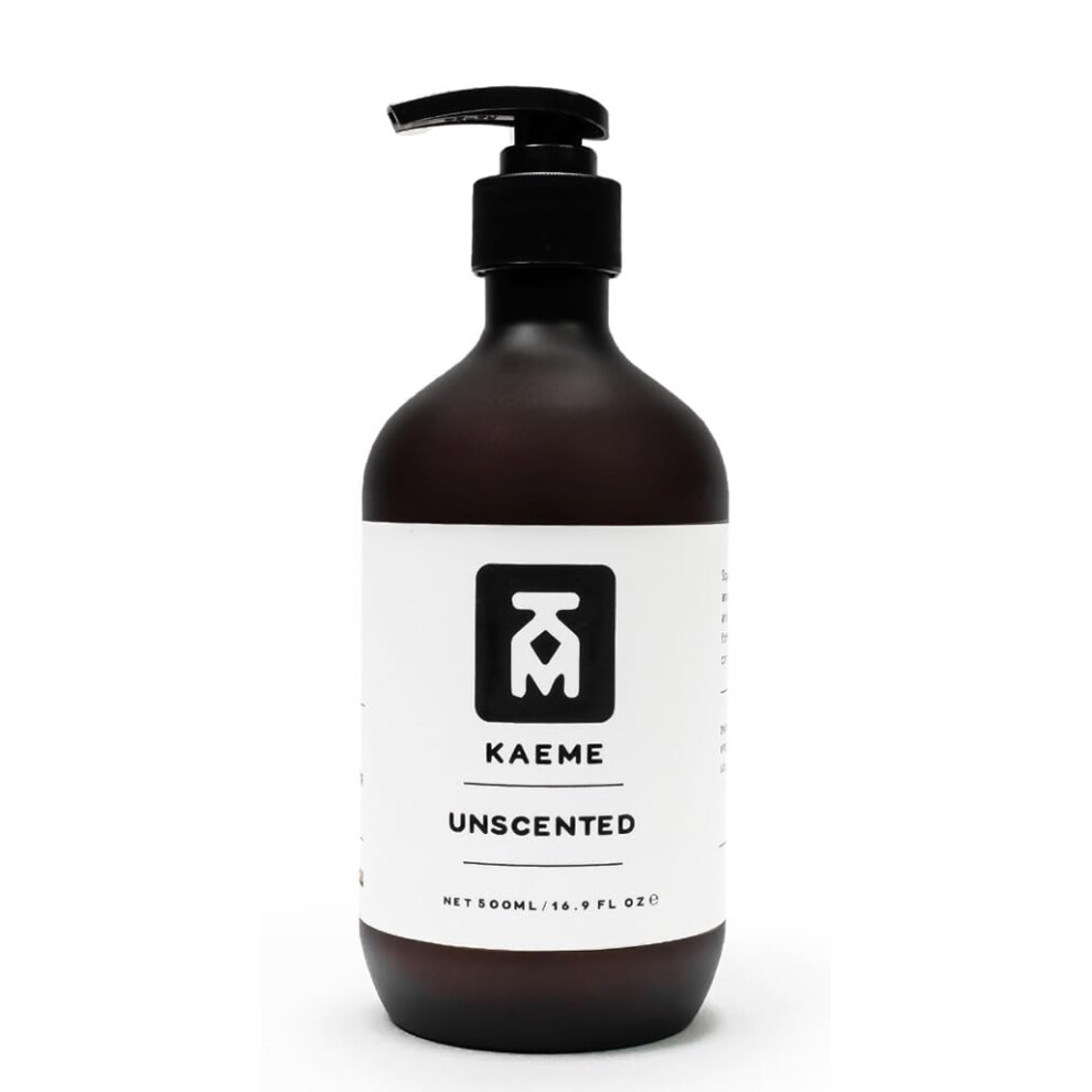 KAEME UNSCENTED BLACK SOAP BODY WASH (500mL /16.9Fl oz)-Handmade|Cruelty-Free|Alata Samina|Pump|Ghana Black Soap-image-OPC-PHTH7R8-NEW