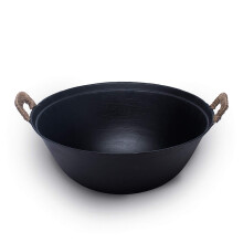 ??? ZhenSanHuan Recznie robiony zeliwny wok Bez powloki Bez malowania Zdrowy, trwaly (46 cm/18,1 cala)