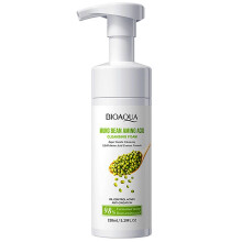 BIOAQUA 98 % Mungbohnen-Aminosure-Gesichtsreinigungsschaum, lkontrolle, Anti-Oxidations-Gesichtsreiniger, 150 ml, 5,29 fl.oz