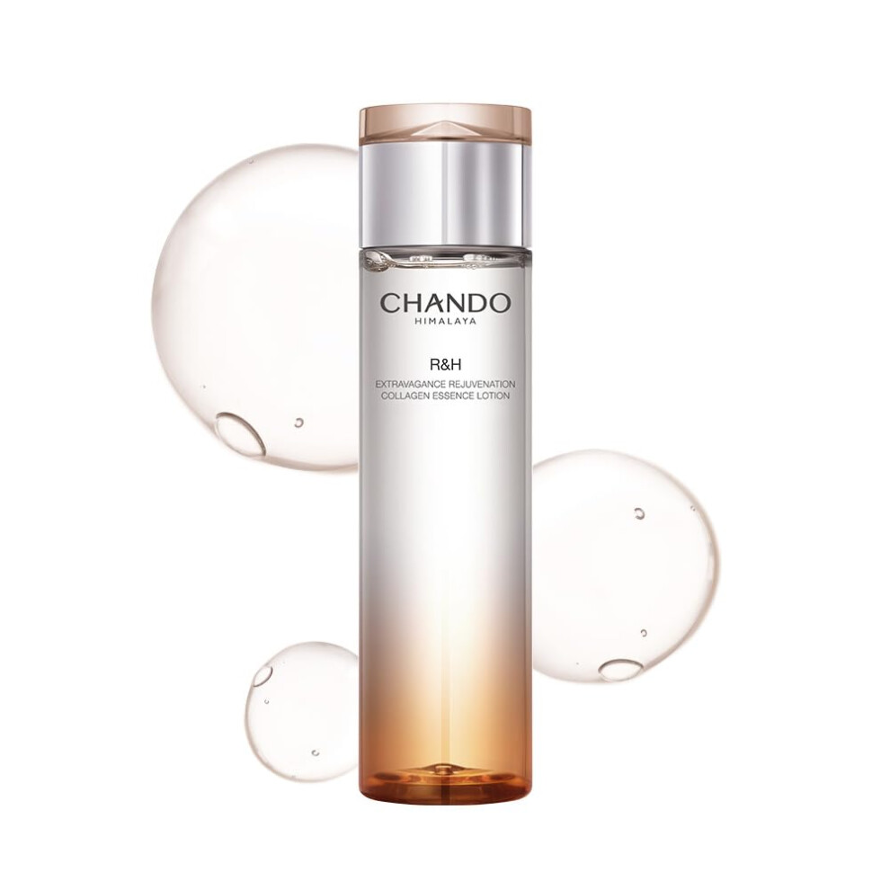 Chando Himalaya Extravagance Rejuvenation Collagen Essence Lotion (200Ml/6.76Oz) - Daily Collagen Face Moisturizer Toner With Hyaluronic Acid For
