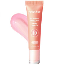 Spodare Lip Shiny Balm Cherry Blossom Lip Staff, angereichert mit Sheabutter, Wolfsbeerextrakt und Hyaluronsure-Komplex-Glanz-Finish leicht mit Sh