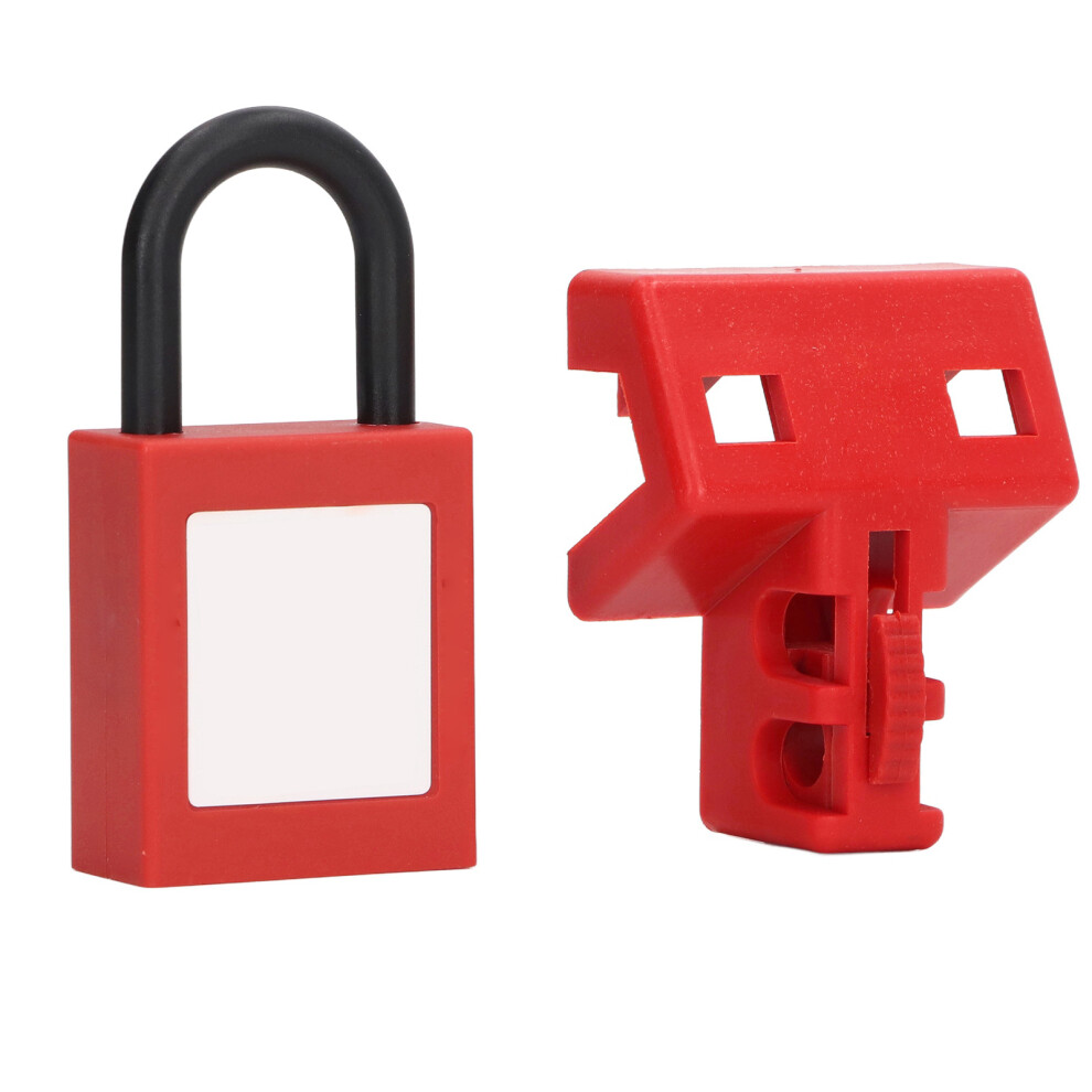 Circuit Breaker Lockout Double Pole Tagout Breaker Lock Device With Padlock For Electrical Switch 9301319352417