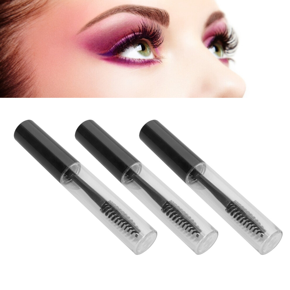 3pcs Empty Mascara Tube Eyelash Wand Home Makeup DIY Eyelash Growth Serum Container Bottle with Funnel Plug