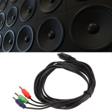 Mini DIN auf 3,5 mm Soundadapterkabel, 9-poliger Stecker für Lautsprecher & Sprachgeräte
