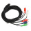 Mini 10-Pin AV-DIN auf 5-RCA-Kabel Rot/Grün/Blau 15