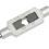 8-teiliges Set M12-M3, silberfarbene HSS-Schlitz-Gewindebohrer mit Drift-Halter 8