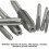8-teiliges Set M12-M3, silberfarbene HSS-Schlitz-Gewindebohrer mit Drift-Halter 13