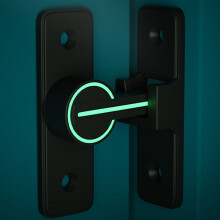 MK 009 180 Leuchtender Scheunentür-Flip-Lock Zink