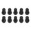10pcs Stethoscope Ear Tips Universal Replacement 2.5mm Silicone Stethoscope Earplugs for 5mm Ear Hooks 13