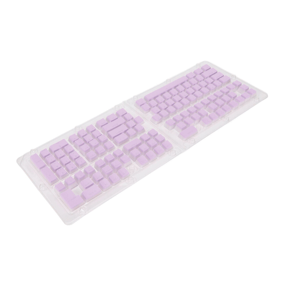Pbt Pudding Keycaps 129 Keys Translucent Oem Height Doubleshot Injection Diy Keycaps For Mechanical Keyboards Purple 4671319356667