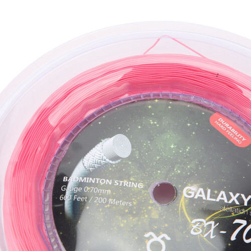 BX70 200m Nylon-Badminton-Schnur 0.7mm Pink 2