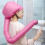 Föhnhaube Durchmesser 40 cm, Silber/Schwarz/Pink 4