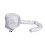 Haartrocknerkappe 40 cm Durchmesser Polyester silbern 9