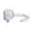 Haartrocknerkappe 40 cm Durchmesser Polyester silbern 12