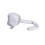 Haartrocknerkappe 40 cm Durchmesser Polyester silbern 3