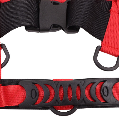 Kids Ski Safety Strap Nylon Plastic Adjustable Ski Training Belt for Cycling Fall Prevention Training Red 2