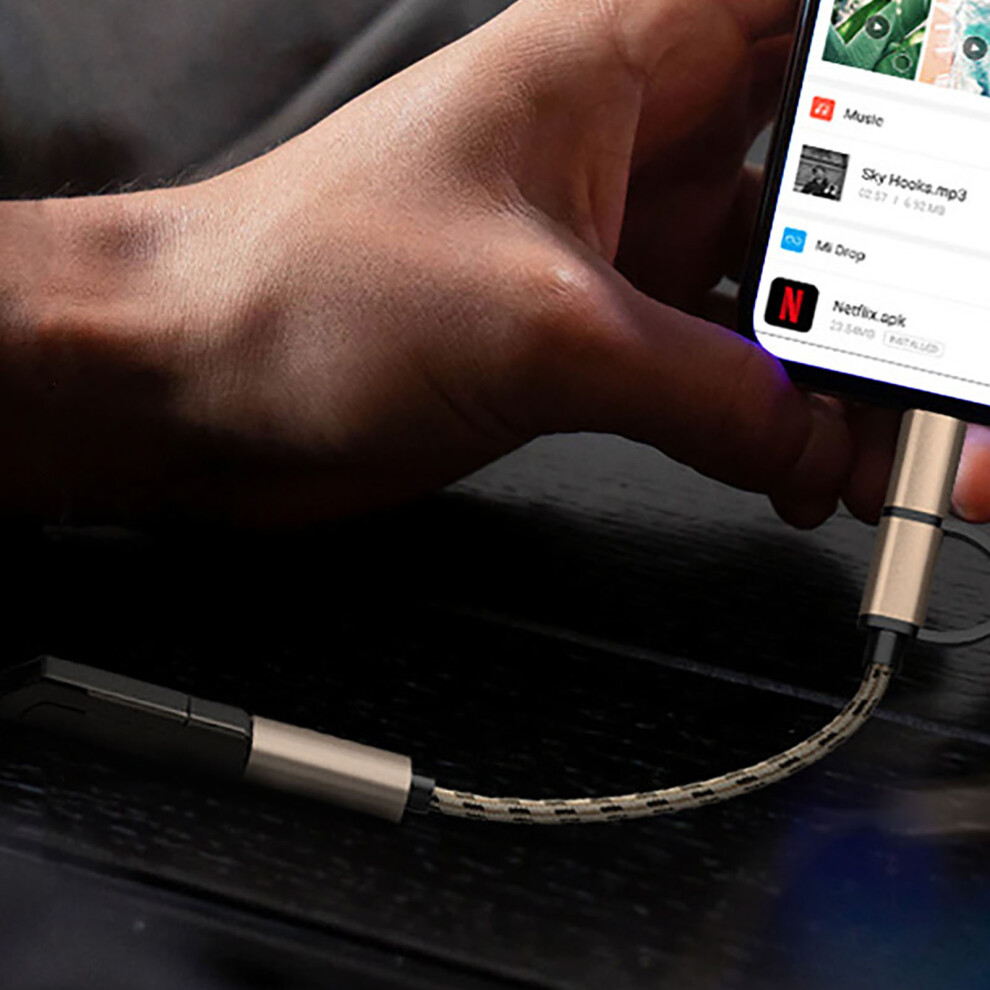 Usb 3.0 Otg Cable A To Type C Micro Adapter Multifunctional Portable Usb To Type C Cable Gold 8011319358715