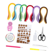 14-teiliges Quilling-Papier-Set, 39 cm x 5 mm, 21 x 15 cm Quilling-Brett