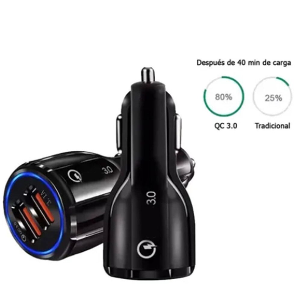 Car Charger Dual Usb 6A 36W Quick Charging 3.0 12Â24V Input Pc Universal For Mobile Devices 5031319359416