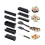 11-teiliges Sushi-Maker-Werkzeugset - 8 Formen, Schwarz 1