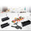 11-teiliges Sushi-Maker-Werkzeugset - 8 Formen, Schwarz 11