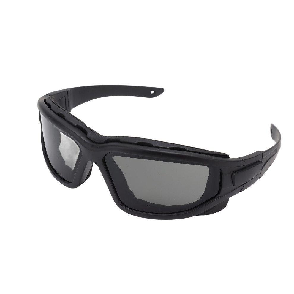Anti Fog Goggles Dual Layer Lens Scratch Proof Impact Resistant Uv Proof Eye Protection Detachable Glasses With Strap Black 8711319360090