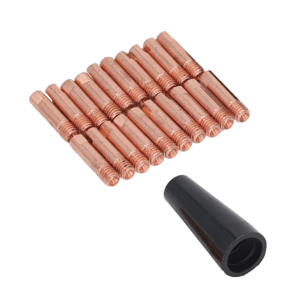 20Pcs Welding Gun Nozzles Copper Conductive Nozzle Gasless Self Protection Nozzle Replacement 6951319360269