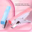 Hand Held Stapler Ergonomic Frosted Surfaces Portable Plier Stapler Home School Office Binding Documents Pink 4