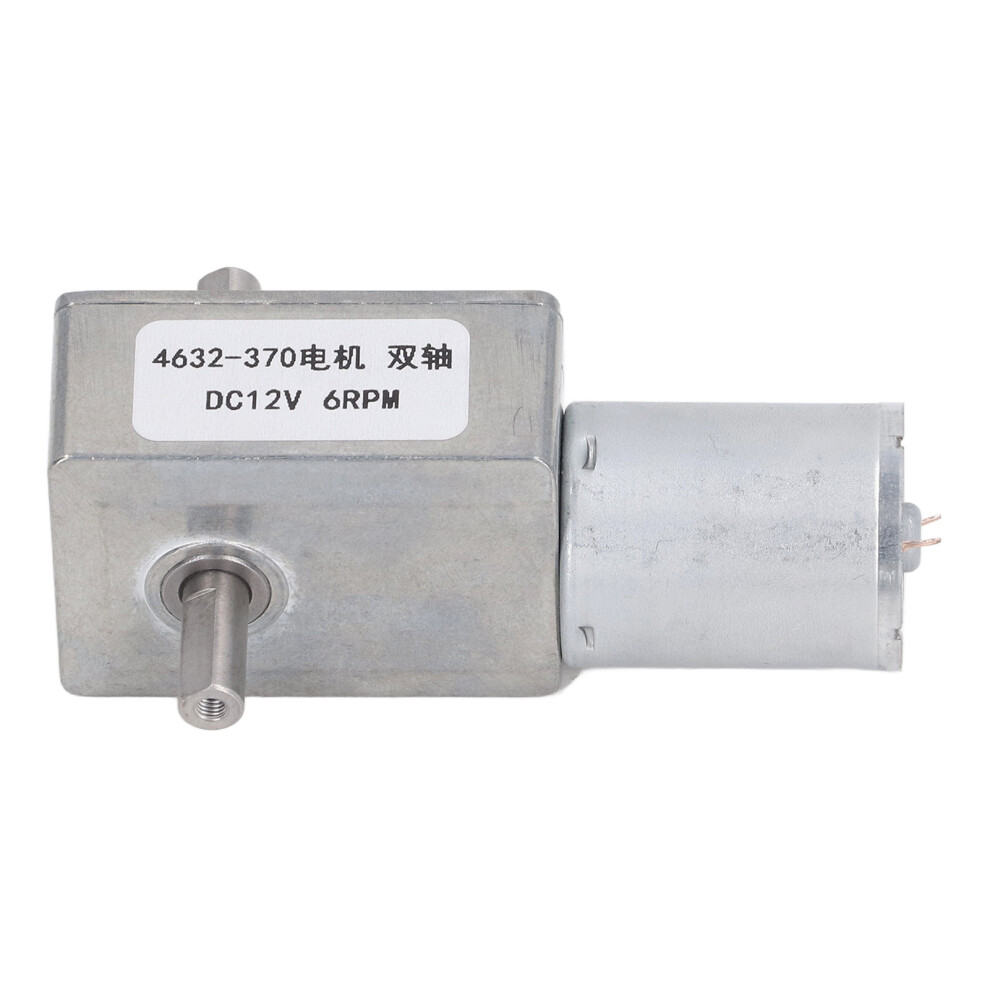 Turbo Worm Geared Motor 2 Shaft High Torsion Micro Gearbox Dc12v Electrical Tools 6Rpm 4951319361787