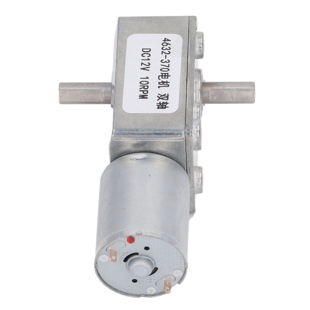 Turbo Worm Geared Motor 2 Shaft High Torsion Micro Gearbox Dc12v Electrical Tools 10Rpm 9411319361798