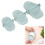 3 Pcs Dumpling Maker Mould Wheat Straw Empanadas Press Mold Different Sizes for Cooking Kitchen Blue 16