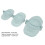 3 Pcs Dumpling Maker Mould Wheat Straw Empanadas Press Mold Different Sizes for Cooking Kitchen Blue 8